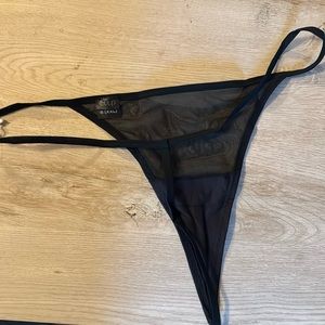 NWT - Never Worn - Black Mesh Thong